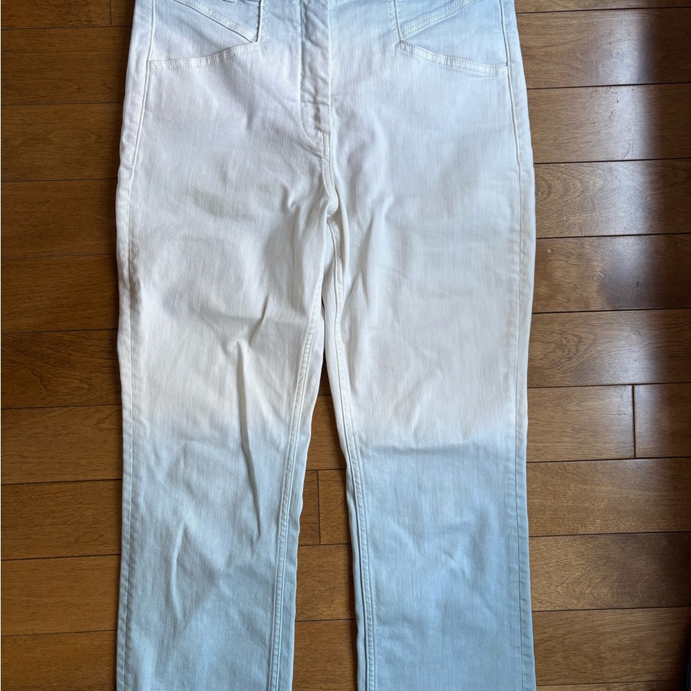 Anthropologie ombre dip dye high rise cropped jeans size 30